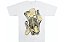 KAWS Camiseta Skeleton New Fiction Branca - Imagem 1