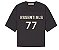 Fear of God Essentials Women's Camiseta Football 77 T-shirt Iron Preta - Imagem 1