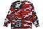 Supreme x Nike Moletom Arc Crewneck Camo Vermelho - Imagem 2