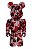 Bape x Bearbrick 28th Anniversary Camo #4 100% Rosa Vermelho - Imagem 1