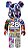 Bape Bearbrick Camo 28Th Anniversary #2 400% - Imagem 1