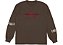 Travis Scott Cactus Jack Camiseta Manga Longa Reverse Jack Marrom - Imagem 1
