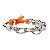 Heron Preston Pulseira Multichain Cinza/Laranja - Imagem 5