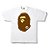 Bape Camiseta Big Ape Head Branca - Imagem 1