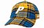 Palace Boné Gore-Tex Plaid P 6-Panel Azul e Amarelo - Imagem 1