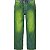 Supreme Calça Jeans Regular Spray Verde - Imagem 1