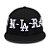 New Era Los Angeles X Born x Raised Boné New Era Dodgers Crown Preto - Imagem 1