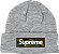 Supreme x New Era Touca Box Logo Cinza - Imagem 1