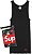 Supreme x Hanes Camiseta Tagless Tank Top Preta - Imagem 1
