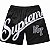 Supreme Bermuda Big Script Mesh Preta - Imagem 1