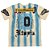 Travis Scott Camiseta Jersey Argentina Soccer Bege e Azul - Imagem 1