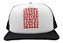 Chrome Hearts Boné Trucker Eyechart Branco e Preto - Imagem 1