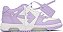 Off-White Out Of Office Calf Leather Branco e Roxo - Imagem 1