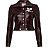 Courreges Jaqueta Reedition Vynil Burgundy - Imagem 1