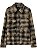 Palm Angels Camisa Flanela Curved Logo Check Cinza - Imagem 1