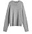 Palm Angels Sweater Curved Logo Melange Crew Knit Cinza - Imagem 1