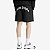 Palm Angels Short Track Curved Logo Preto - Imagem 3