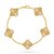 Van Cleef Pulseira Vintage Alhambra 5 motivos Ouro - Imagem 1