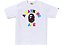 Bape Camiseta Neon Camo Collage Branco - Imagem 1