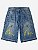 Evisu Bermuda Cargo Heavy Washed studded Indigo - Imagem 1