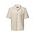 Louis Vuitton Camisa Manga Curta Bordada Bege - Imagem 1