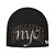 Supreme x New Era Touca Rhinestone Preta - Imagem 1