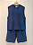 Off-White Set Camiseta Regata e Bermuda Bookish Mar Azul Marinho - Imagem 1