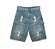 Kapital Bermuda 14oz Denim Studs Remake Azul - Imagem 1