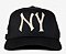 Oma Studios Boné NY Curved Brim Black Cream - Imagem 1