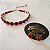 Conjunto de Choker e Brincos Dourados com Cristais - Imagem 6
