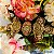 Conjunto Colar Choker e Brincos Dourados Cravejados - Imagem 1