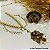Conjunto Dourado Sofisticado com Pérolas e Cristais em Tons de Marrom e Fumê - Imagem 1