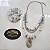 Conjunto Colar e Pulseira Folheados - Imagem 2