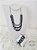 Conjunto Colar Três Fios com Pulseiras - Imagem 1