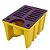 Pallet de Contenção para IBC c/ Encaixe p/ Balde – 1100 Litros - Imagem 1