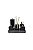KIT 7 Peças com Lixeira - Preto com Dourado - Imagem 5