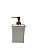 Saboneteira Liquida - Branco Liso com Dourado - Imagem 3