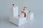 Kit Banheiro Em Acrílico - 6 Peças Branco Liso com rosê - Imagem 2