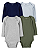Kit 4 Body Carters - Manga Longa - Liso - Imagem 1