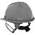 Capacete Cinza Jugular Textil com catraca Vonder Plus CA:14712 - Imagem 3