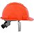 Capacete Laranja Jugular Textil Com catraca Vonder Plus CA:14712 - Imagem 4
