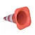 CONE 50CM BRANCO/LARANJA POLIET VONDER - Imagem 1