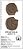 Moeda Romana Half Follis de Justiano II - K - Imagem 1