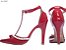 Sapato Scarpin Verniz Vermelho e Perolas - Imagem 3