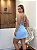 Vestido Curto New Romance - Viscose  VS-24215 - P - Azul Caribe - Imagem 4