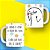 Caneca Ironia é gostar das Flores - Coleção Florks Namorados - Imagem 1
