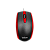 MOUSE OPTICO OFFICE LEVEL PRETO E VERMELHO FIO USB ERGONOMICO 3D LETRON - Imagem 1