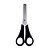TESOURA ESCOLAR BLACK INOX 130MM CABO PRETO - Imagem 1