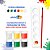Kit Tinta Guache Acrilex 15ml Escolar 8 Cores Tons Clássicos - Imagem 3