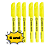 MARCA TEXTO AMARELO Kits Caixa com 3/6/9/12 UND Amarelo fluorescente Jocar Office - Imagem 7